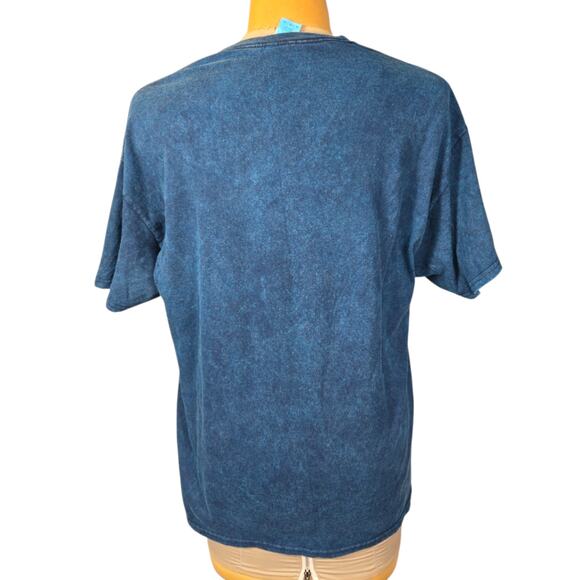 Gildan T-Shirt Men's Blue XL Cotton Crew Neck Graphic Horse Design - Picture 6 of 12